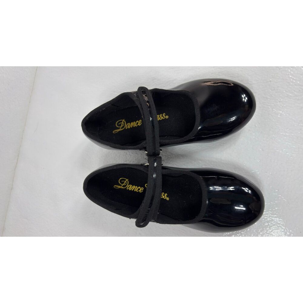 Dance Class Patent Leather Mary Jane Tap Shoes Toddler Size 12 - Picture 5 of 10